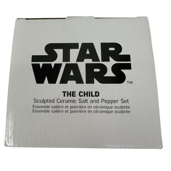 Star Wars Salt Pepper Set The Mandalorian The Child Baby Yoda Grogu Ceramic New - Picture 2 of 15